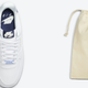 Another view of the sneakers (L), while on the included carry bag you can see the text “IT’S NOT OVER ‘TIL IT’S OVER”